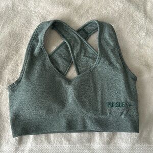 Pursue fitness x HopeScope Medium Green Sports Bra